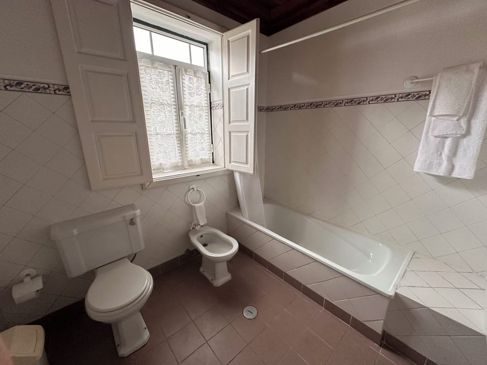 Superior Twin Room, City View | Bathroom | Towels, soap, shampoo, toilet paper