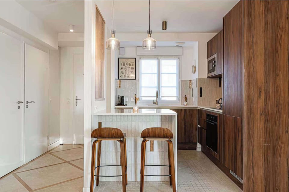 Apartment | Private kitchen | Coffee/tea maker, fridge, microwave, oven