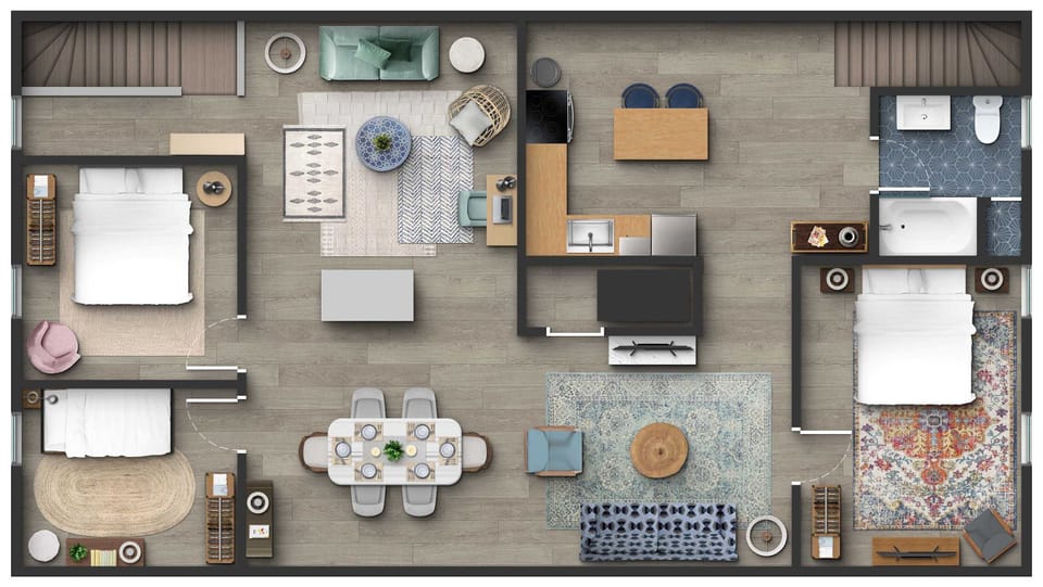 House | 3 bedrooms, high-speed internet