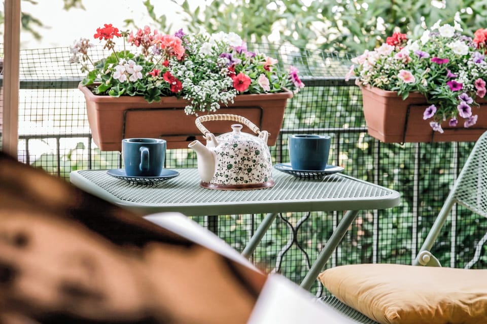 Condo, Balcony, City View | Food and drink
