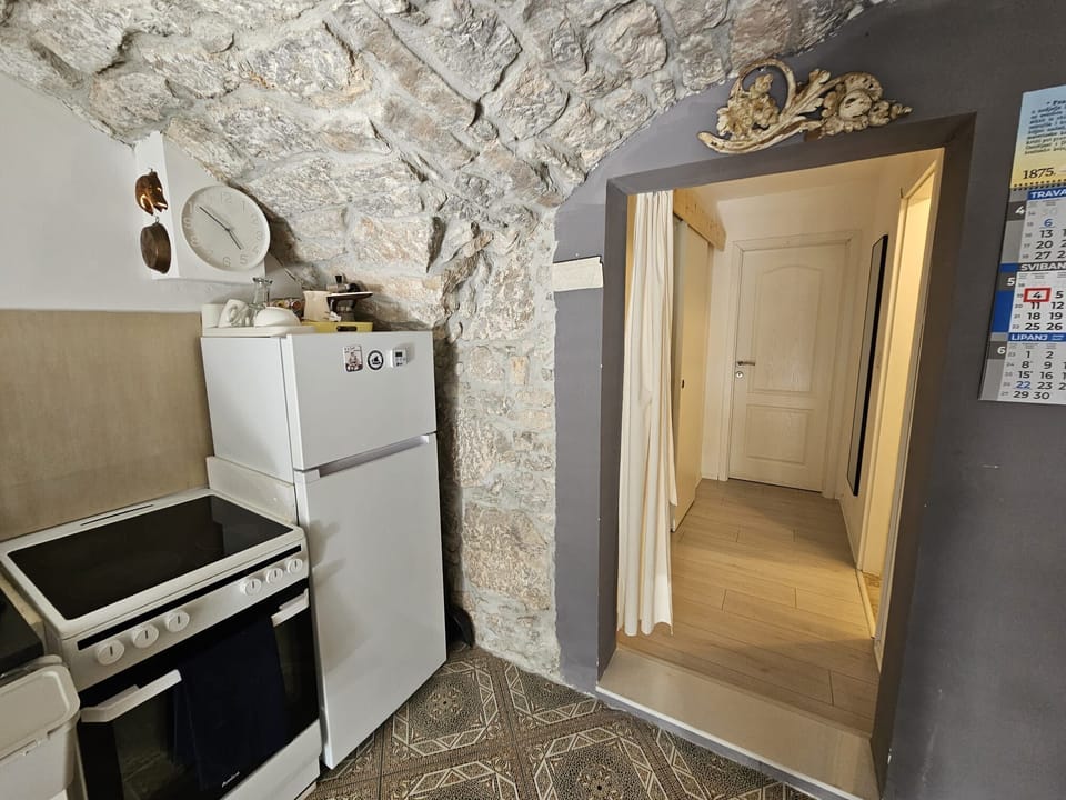 Apartment (A1) | Private kitchen | Fridge, oven, stovetop, dishwasher