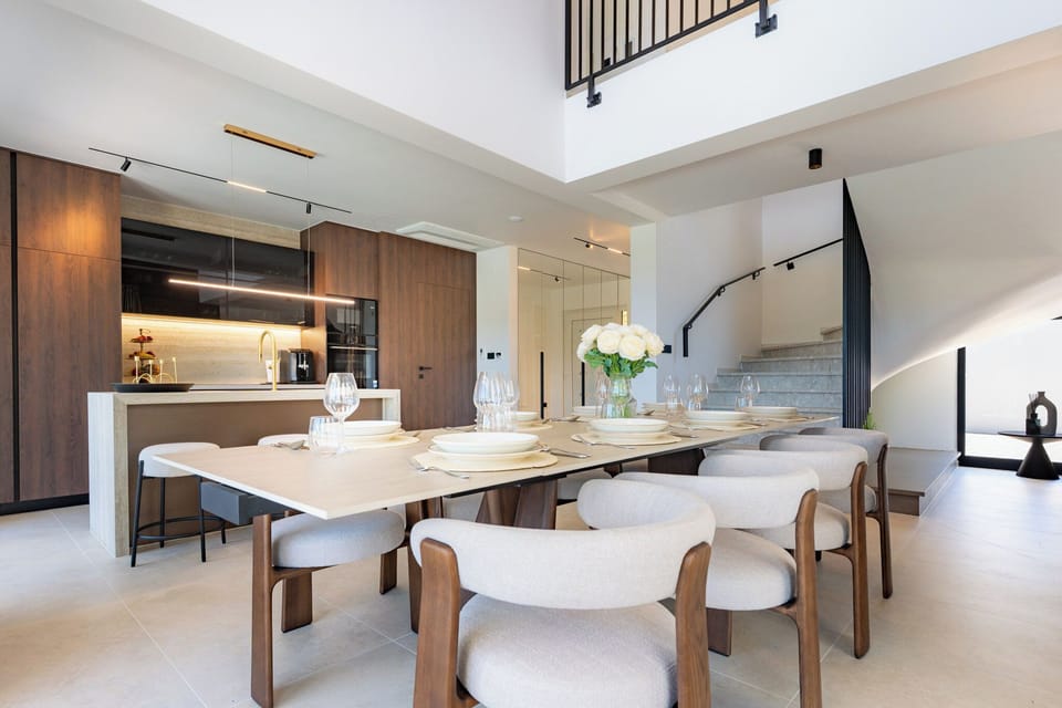 Villa | Private kitchen | Espresso maker, fridge, microwave, oven