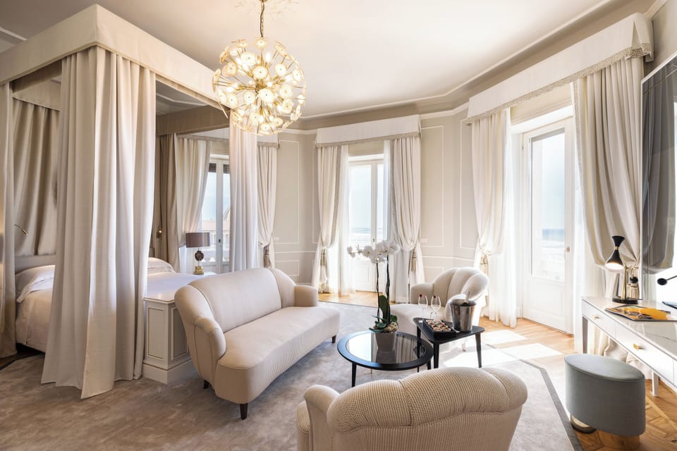 Premium bedding, down comforters, pillowtop beds, minibar