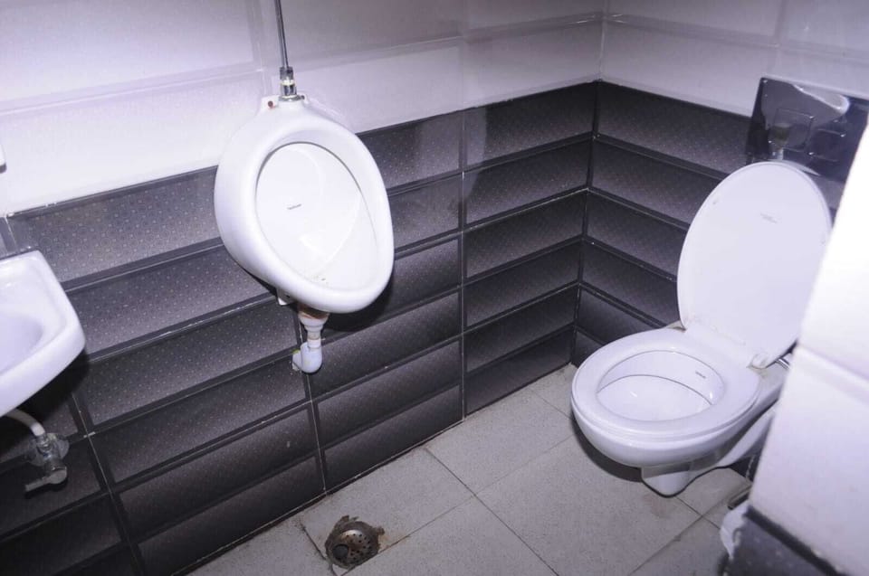 Soap, shampoo, toilet paper