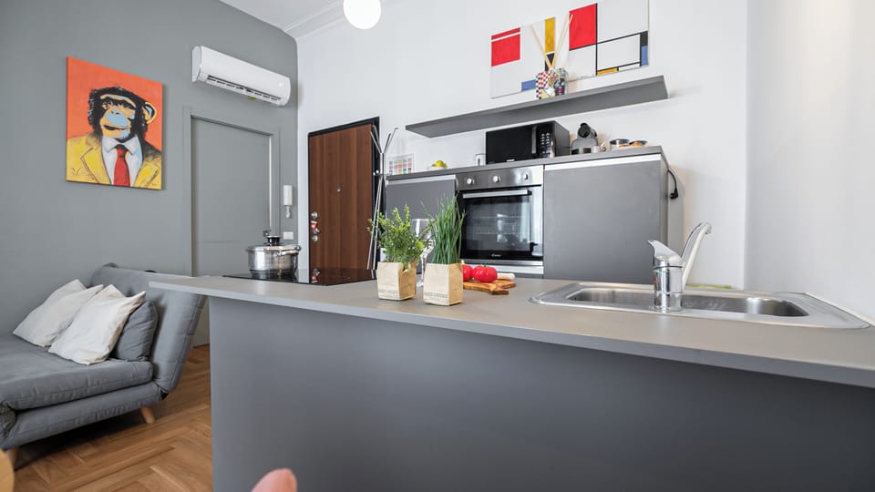 Apartment (1 Bedroom) | Private kitchen | Microwave, oven, stovetop, dishwasher