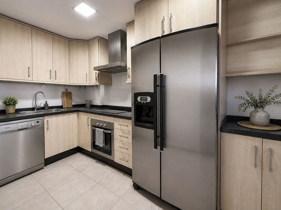 Deluxe Apartment, 2 Bedrooms, Partial Ocean View | Private kitchen