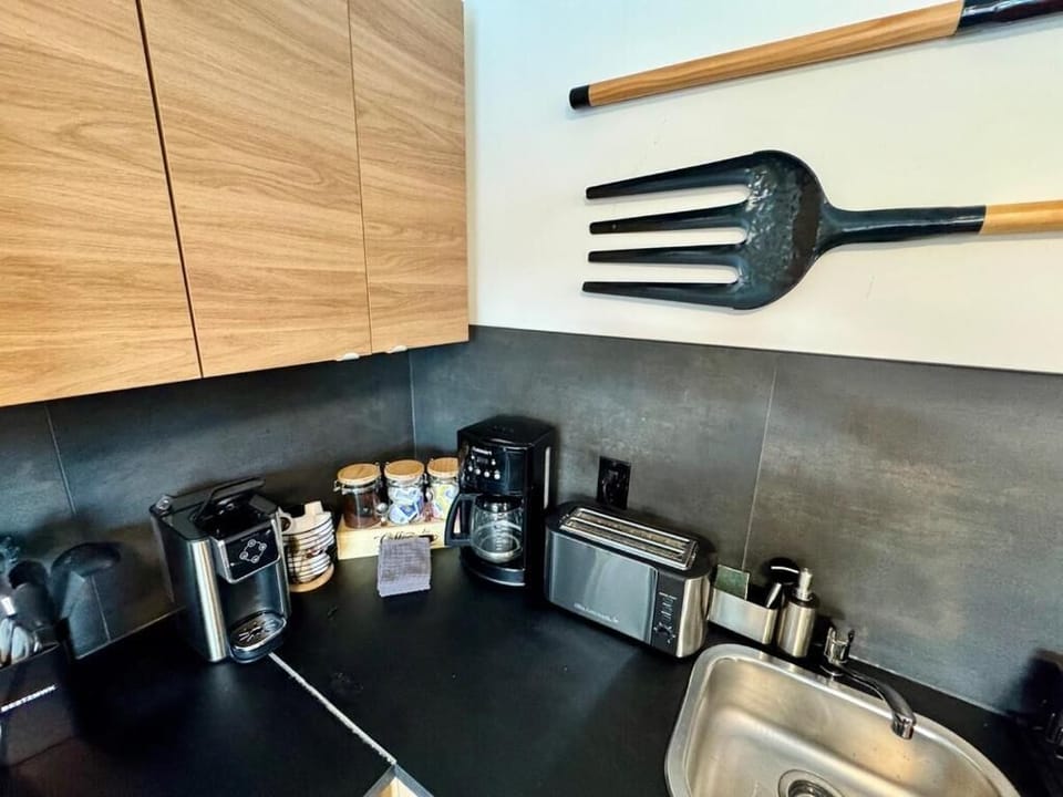 Luxury Villa, Garden View | Private kitchen | Fridge, microwave, oven, stovetop