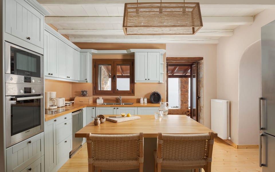 Villa, Sea View | Private kitchen | Espresso maker, fridge, microwave, oven