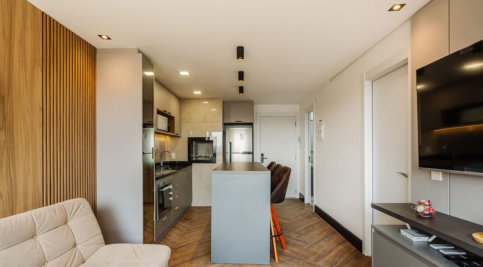 Basic Apartment | Living area | 40-inch TV with digital channels
