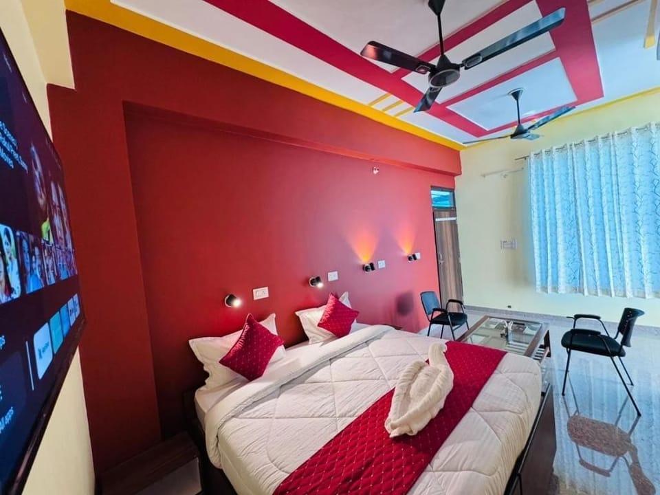 Family Double Room, Balcony, Pool View | Egyptian cotton sheets, premium bedding, pillowtop beds, desk