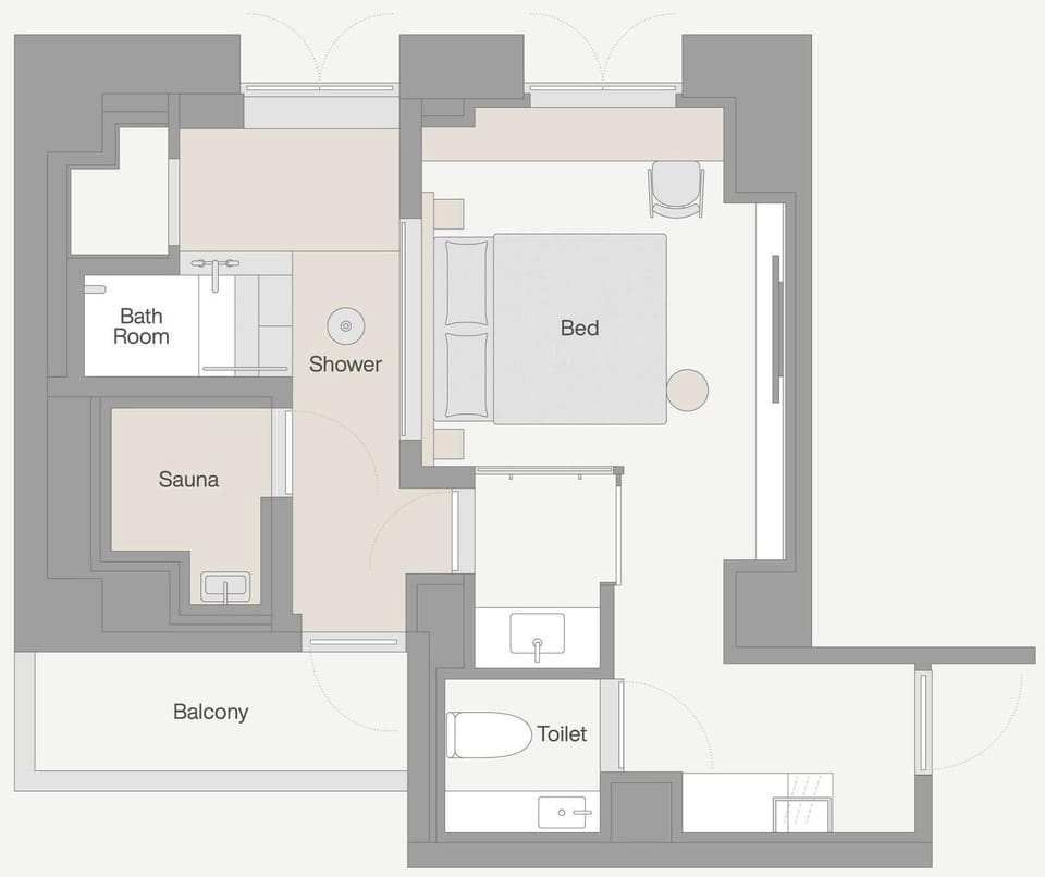 Sauna Queen Room, Non Smoking | In-room safe, WiFi (free), bed sheets