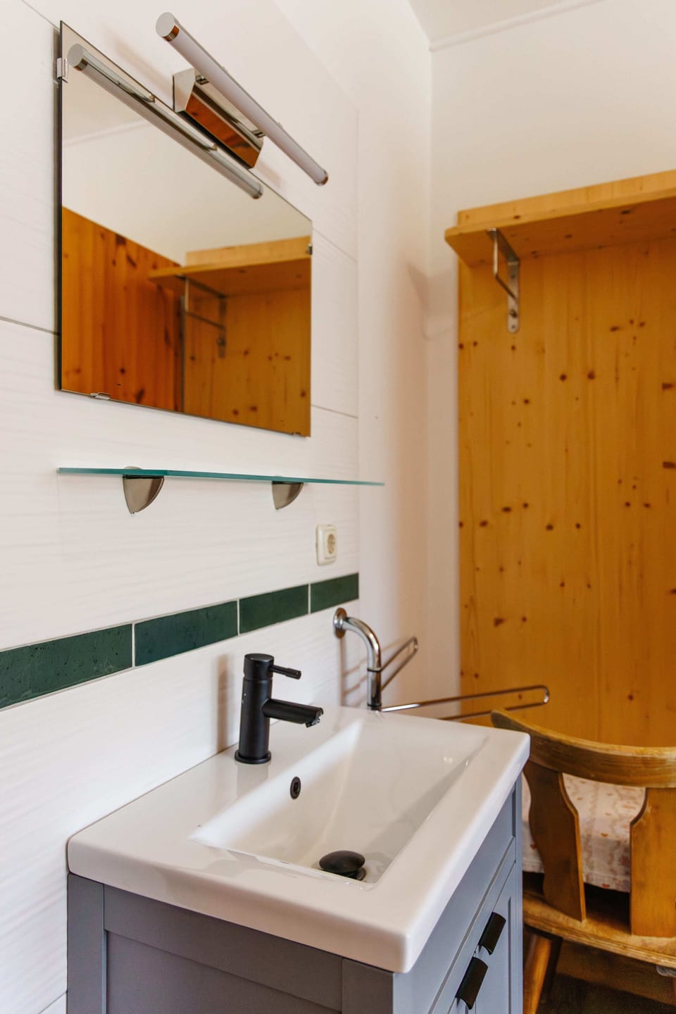 Basic Double Room, Mountain View | Bathroom | Shower, towels, soap, toilet paper