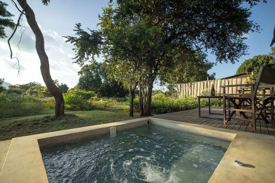Tent, Private Pool, Garden View | Outdoor dining