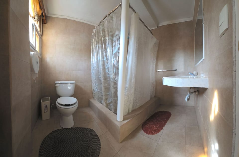 Double Room, 1 King Bed | Bathroom | Bathtub, soap, toilet paper