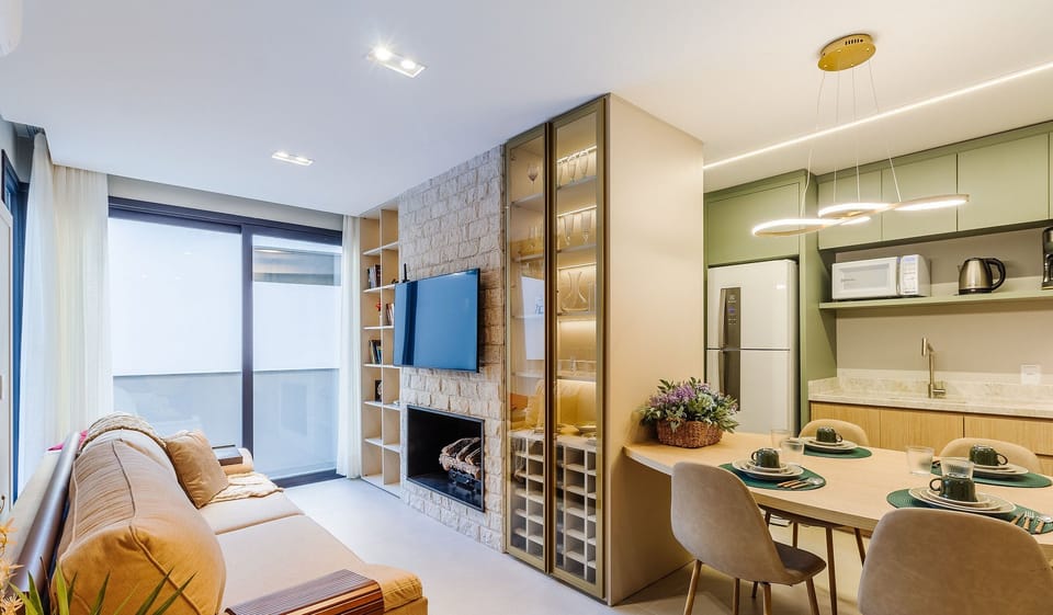 Basic Apartment | Living area | 40-inch TV with digital channels