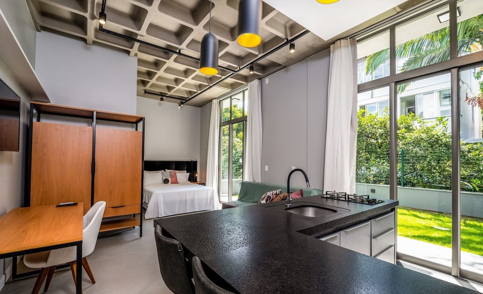 Modern Loft Garden 750m From Canas Beach Tps106 Apartment in Florianopolis