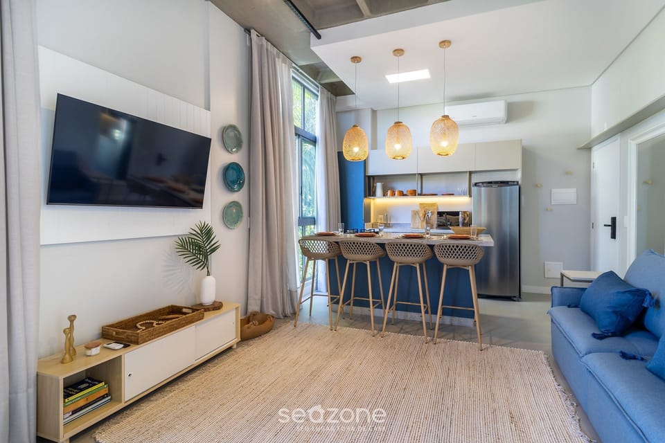 Basic Apartment | Living area | 40-inch TV with digital channels