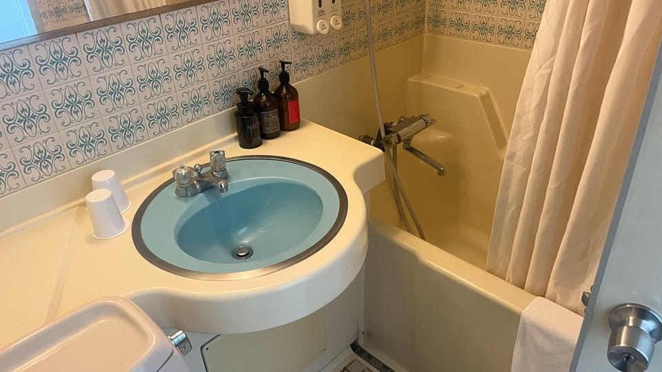 Basic Double Room, Non Smoking | Bathroom | Combined shower/tub, hair dryer, slippers, towels