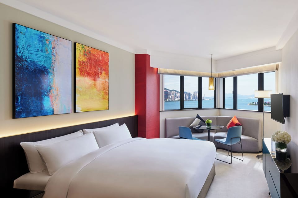 Continental Harbour View Room with The Continental Club Lounge access | In-room safe, desk, blackout drapes, iron/ironing board