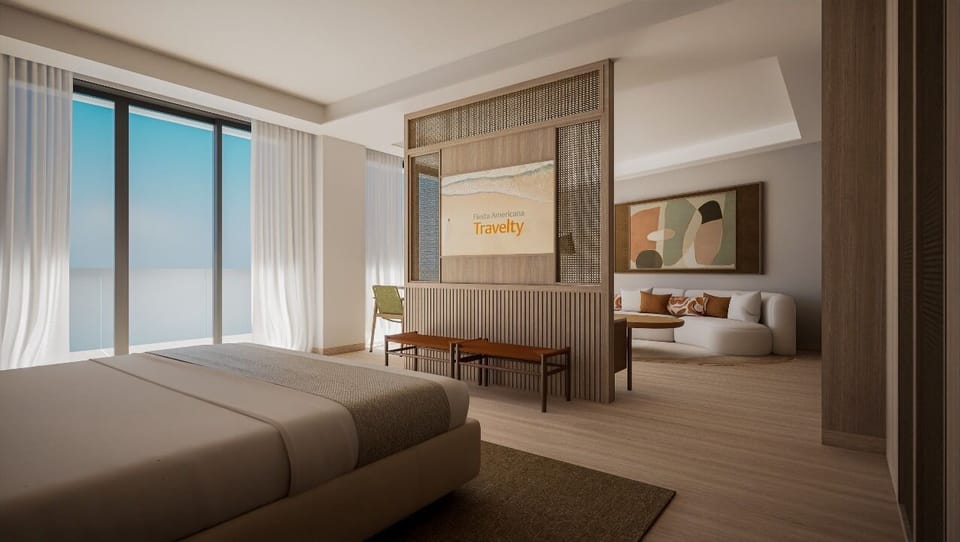 Junior Suite, Terrace | Premium bedding, minibar, desk, blackout drapes