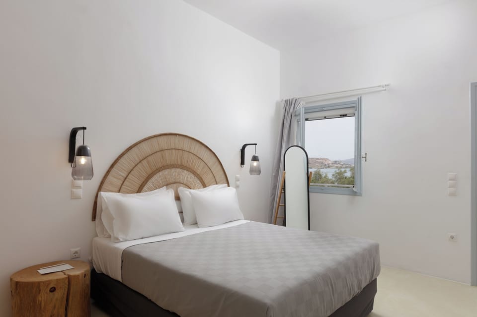 Double Room (Petalida & Kalamitsi) | Premium bedding, minibar, in-room safe, iron/ironing board