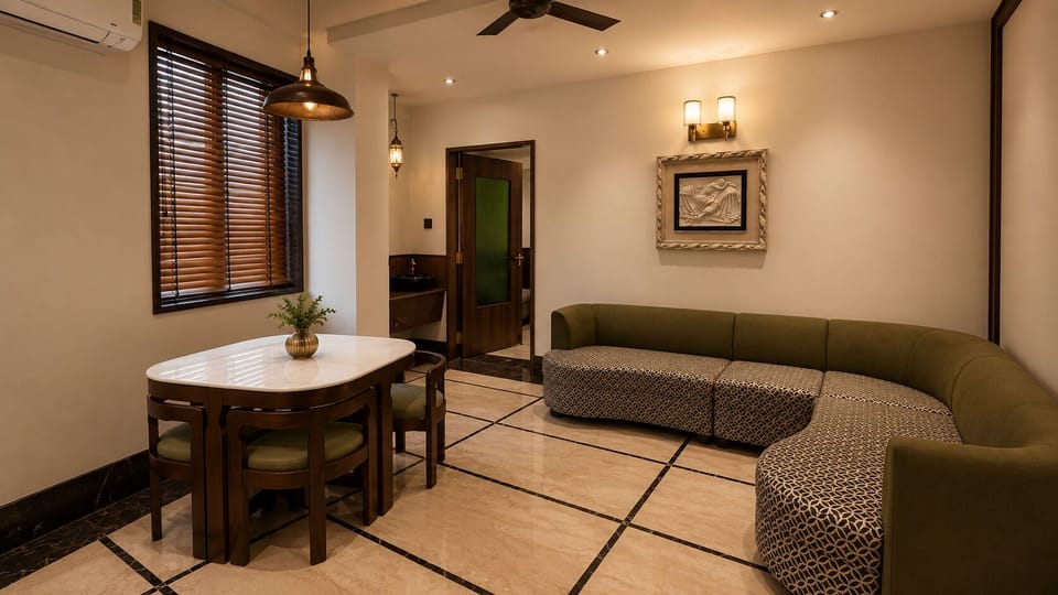 Suite | Living room | 32-inch flat-screen TV with satellite channels
