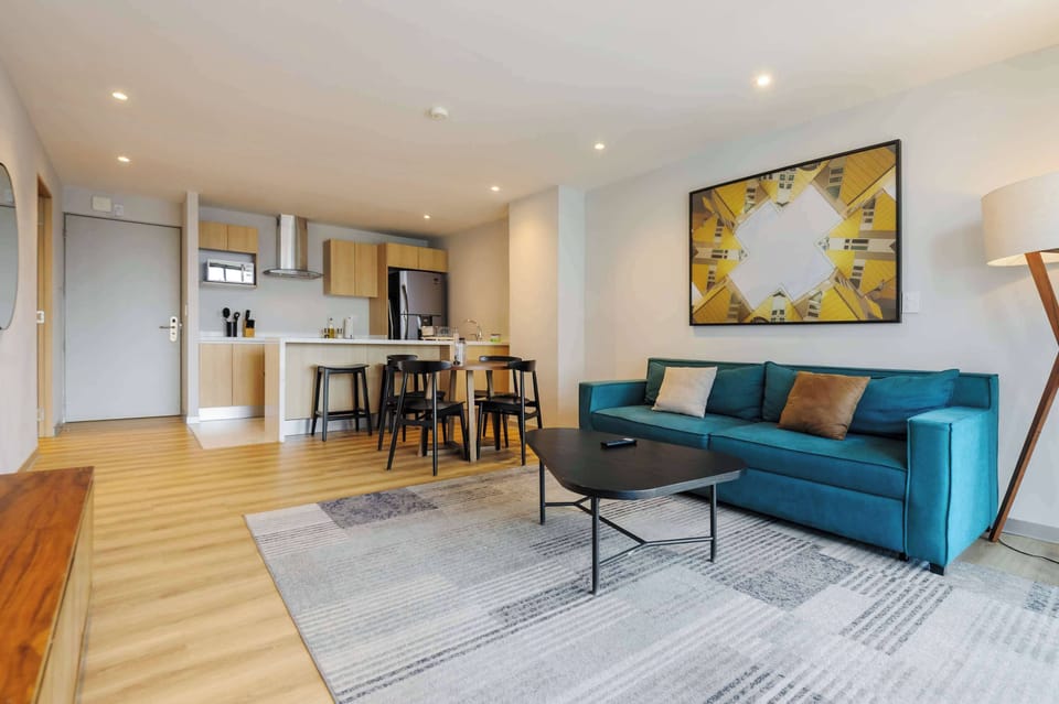Apartment | Living area | 43-inch Smart TV with digital channels