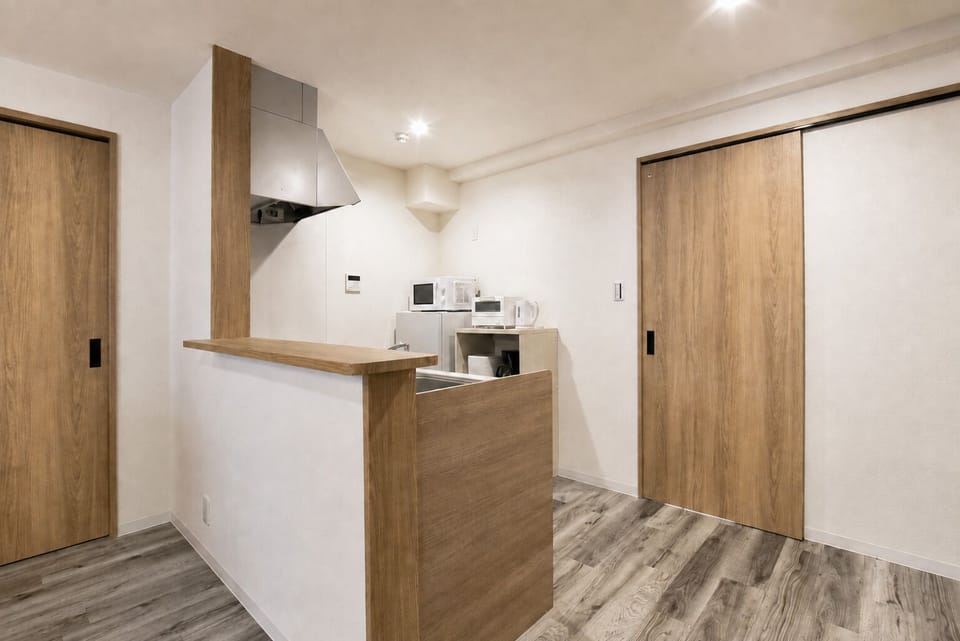 Comfort Apartment, Balcony | Private kitchen | Toaster, eco-friendly cleaning products, freezer, dining table