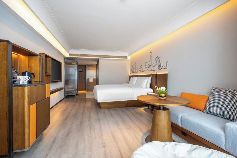 Comfort Double Room, Non Smoking, City View | Desk, laptop workspace, blackout drapes, iron/ironing board (on request)