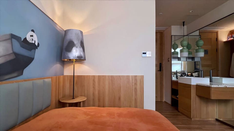Panda · Sweet Dream King Bed Room | Down comforters, desk, laptop workspace, blackout drapes
