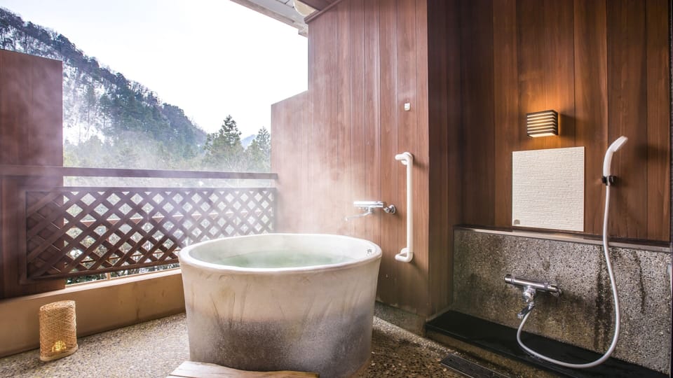 Superior Japanese Western Style Room with Open-air Bath, Non-Smoking | In-room safe, desk, WiFi (free)