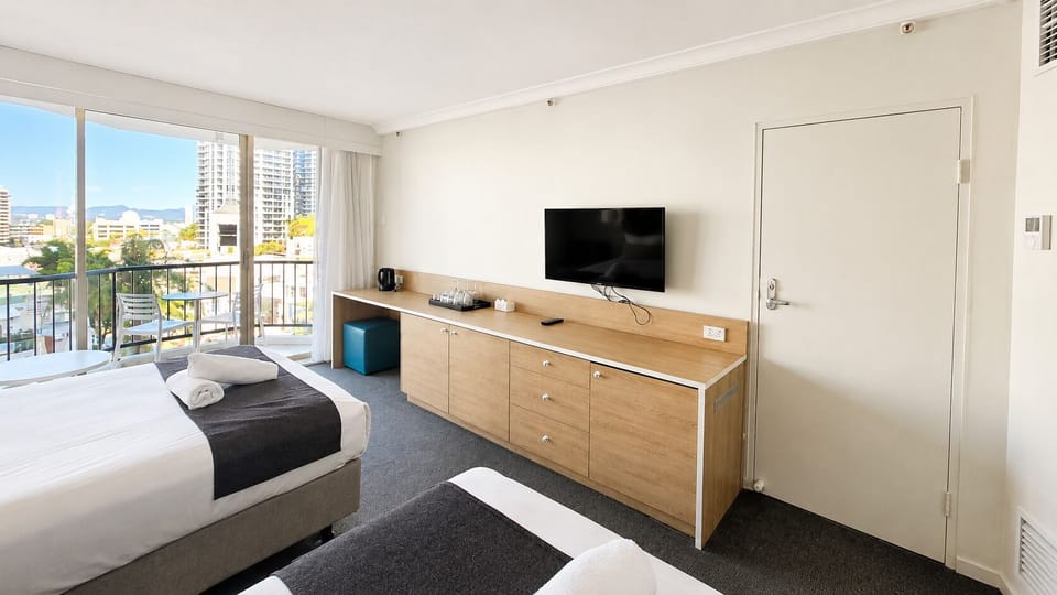 Standard Room, 2 Double Beds, Non Smoking, Balcony