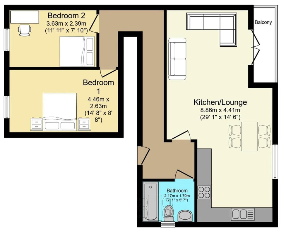 House | 2 bedrooms