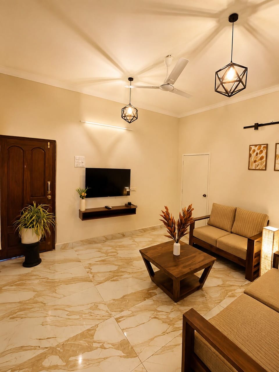 House | Living area | 32-inch LED TV with cable channels