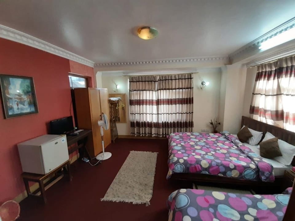 Standard Double or Twin Room, Balcony, City View | In-room safe, desk, laptop workspace, iron/ironing board