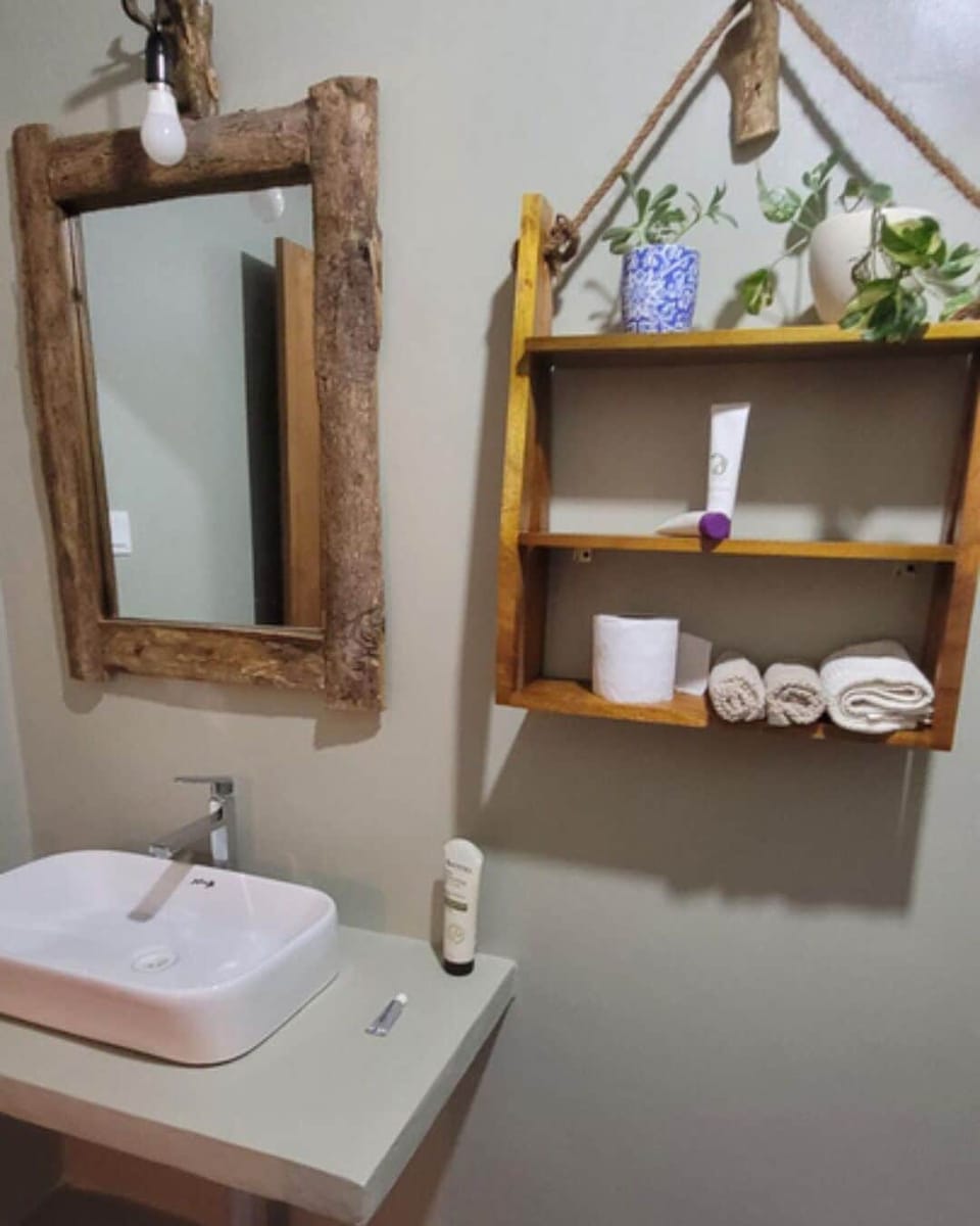 Standard Double Room, Garden View | Bathroom | Shower, rainfall showerhead, towels, soap
