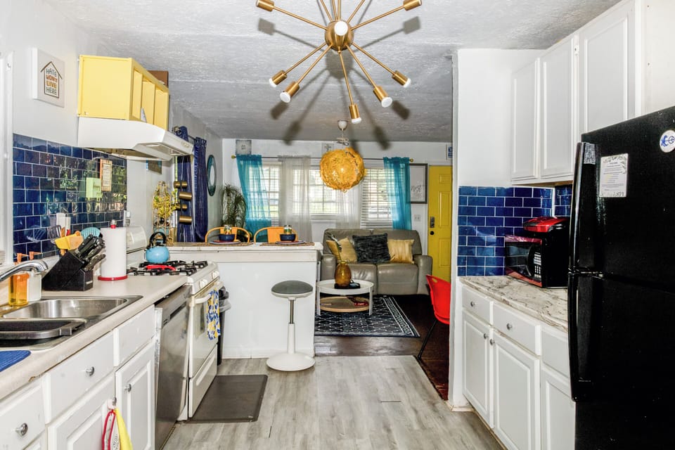 House, Patio | Private kitchen