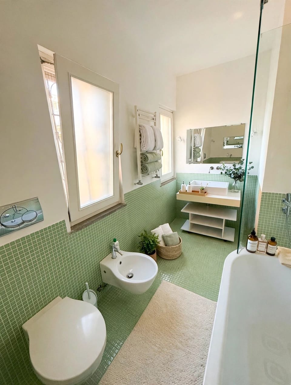 Comfort Double Room, Garden View | Bathroom