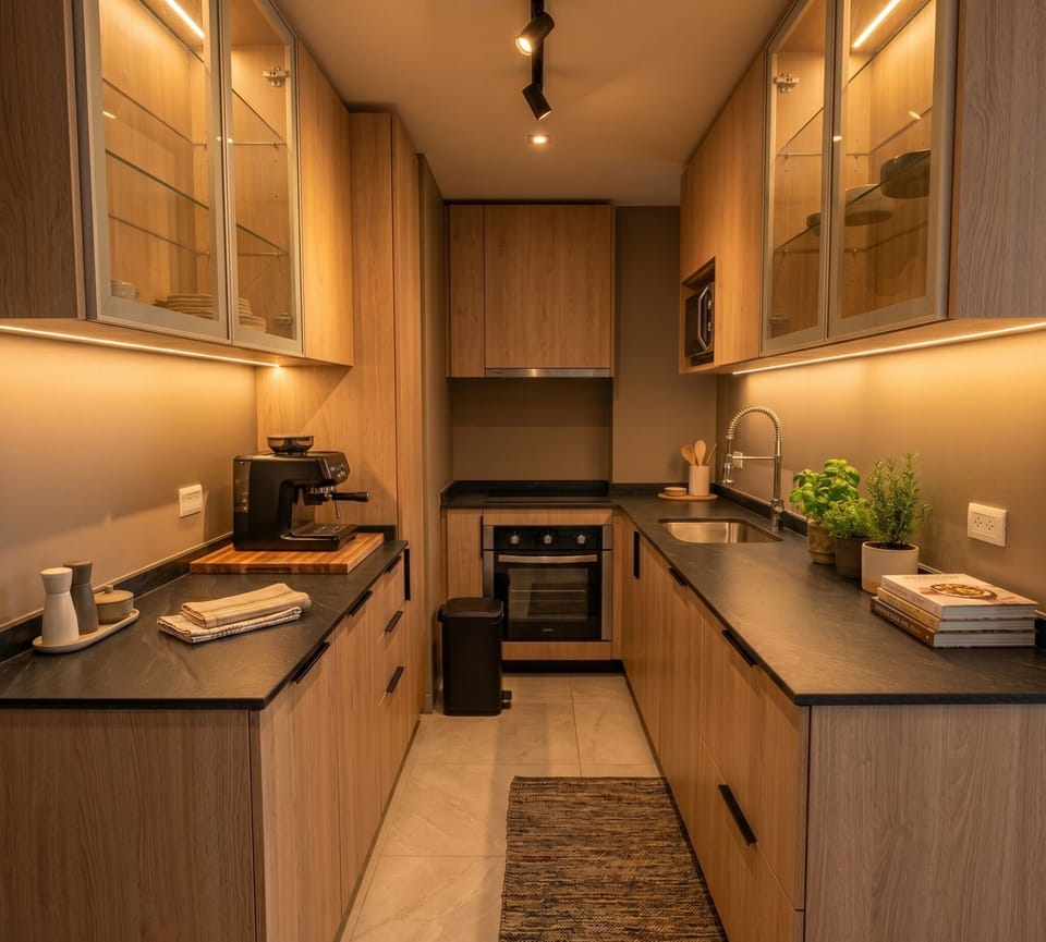 Standard Apartment, 2 Bedrooms | Private kitchen | Fridge, microwave, oven, cookware/dishes/utensils