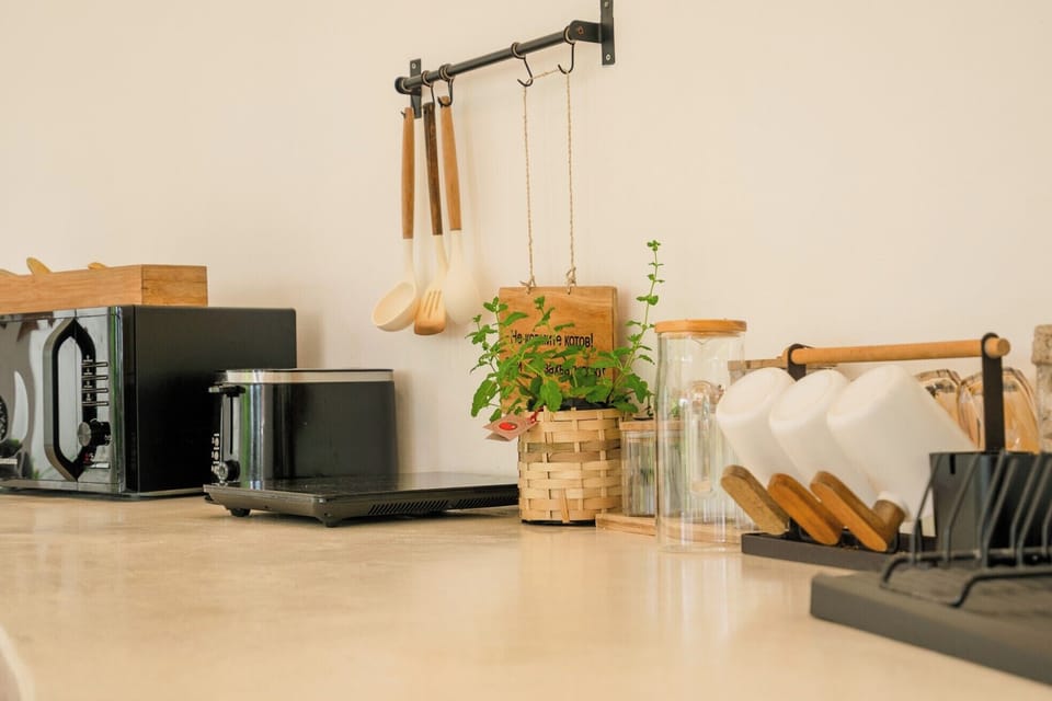 Villa | Private kitchenette | Toaster, rice cooker, blender, freezer