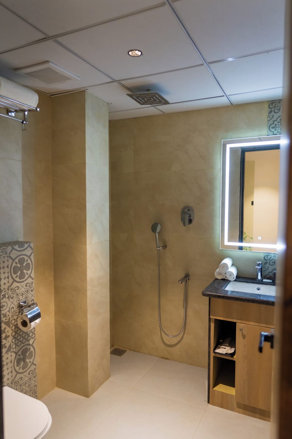 Executive Room | Bathroom | Shower, towels, soap, toilet paper