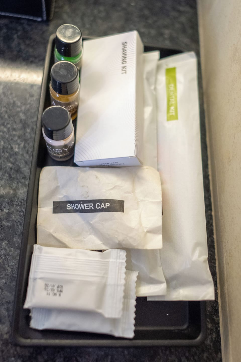 Shower, towels, soap, toilet paper