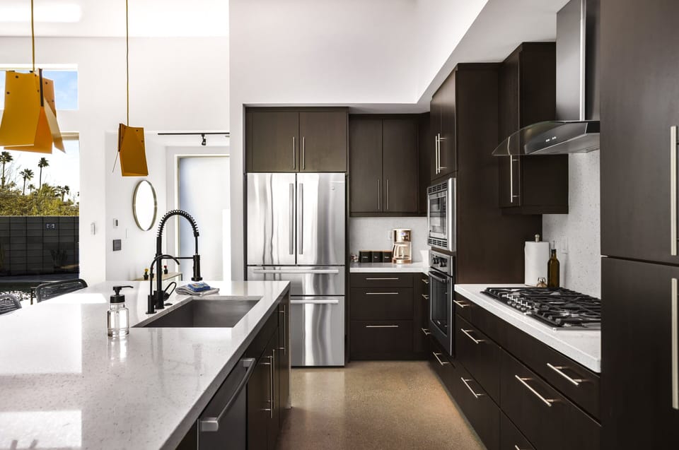 House, Multiple Beds, Pool View (Solace) | Private kitchen
