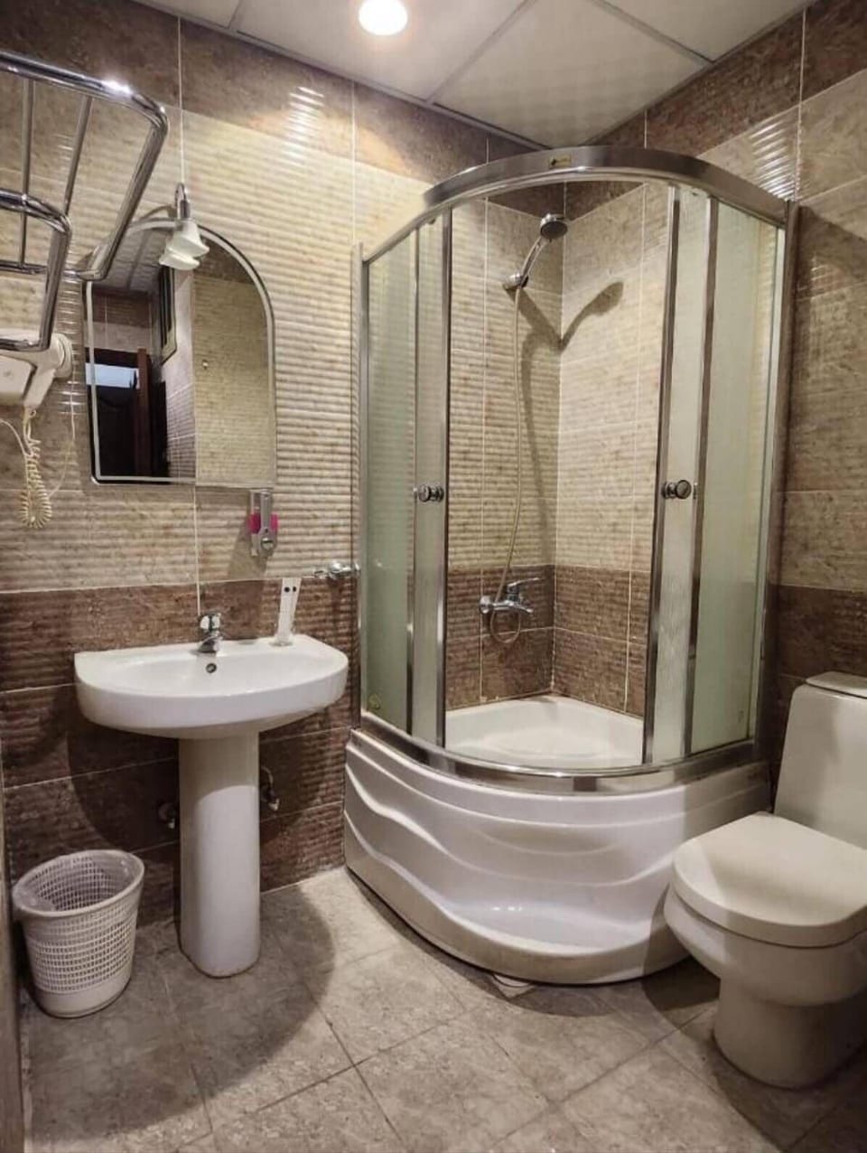 Soap, shampoo, toilet paper