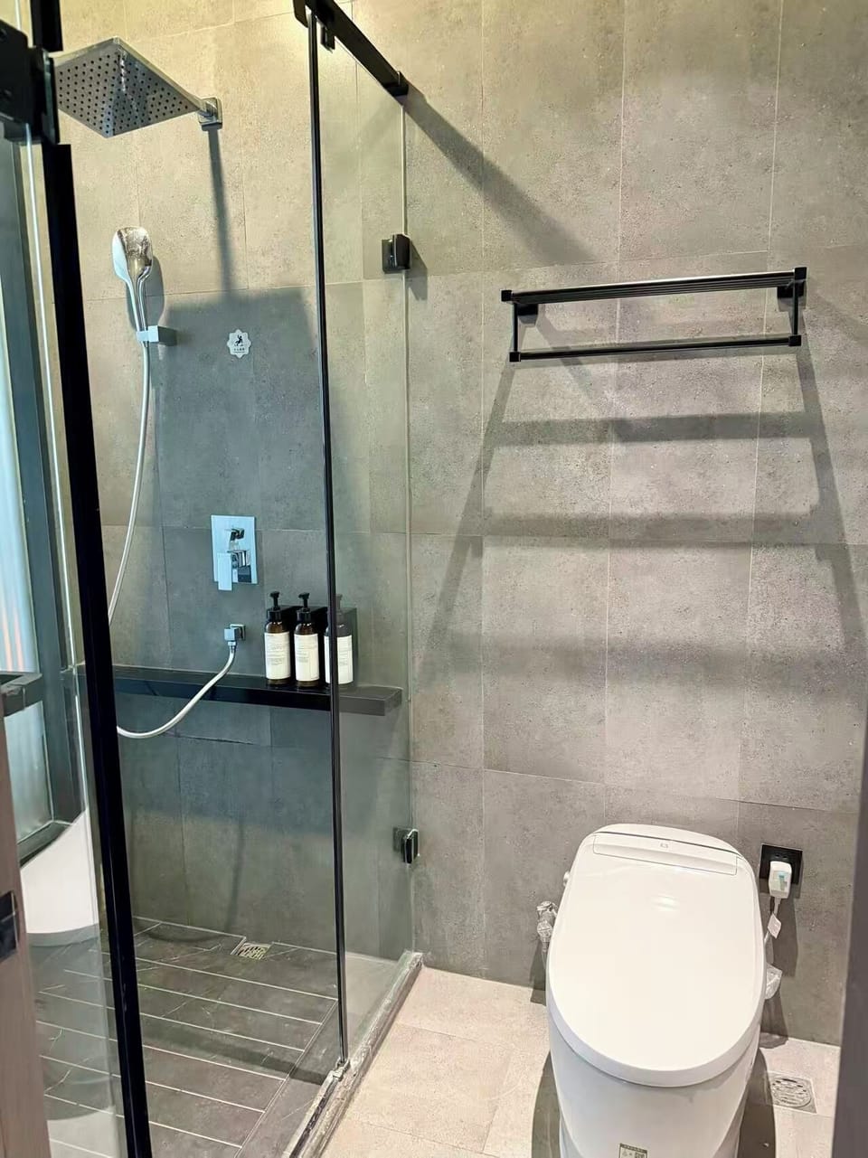 Free toiletries, hair dryer, slippers, towels