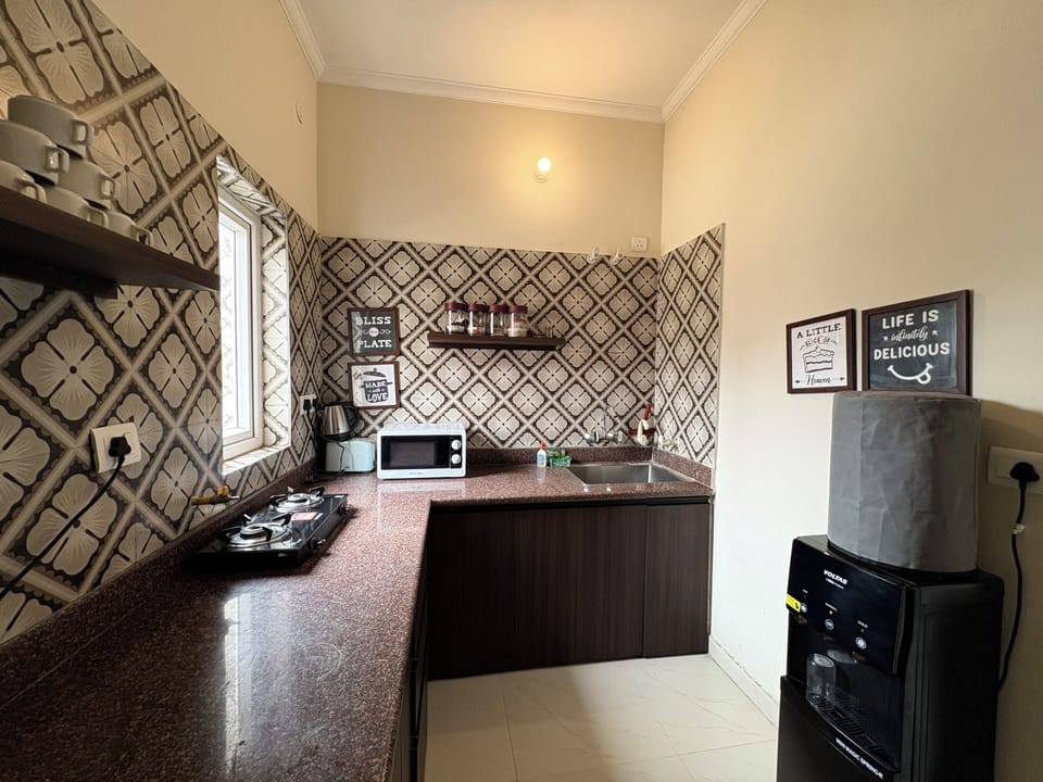 Villa, Balcony | Private kitchen | Fridge, oven, toaster, rice cooker