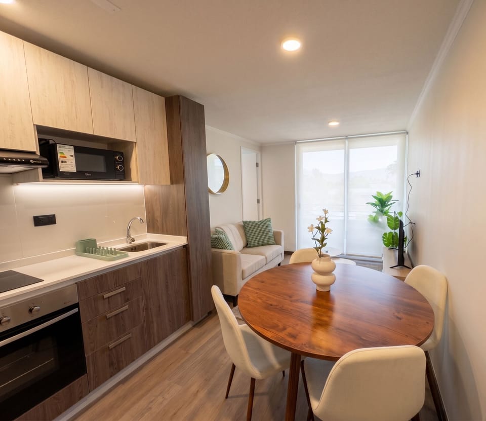 Standard Apartment, 1 Bedroom | Private kitchen | Fridge, microwave, oven, cookware/dishes/utensils
