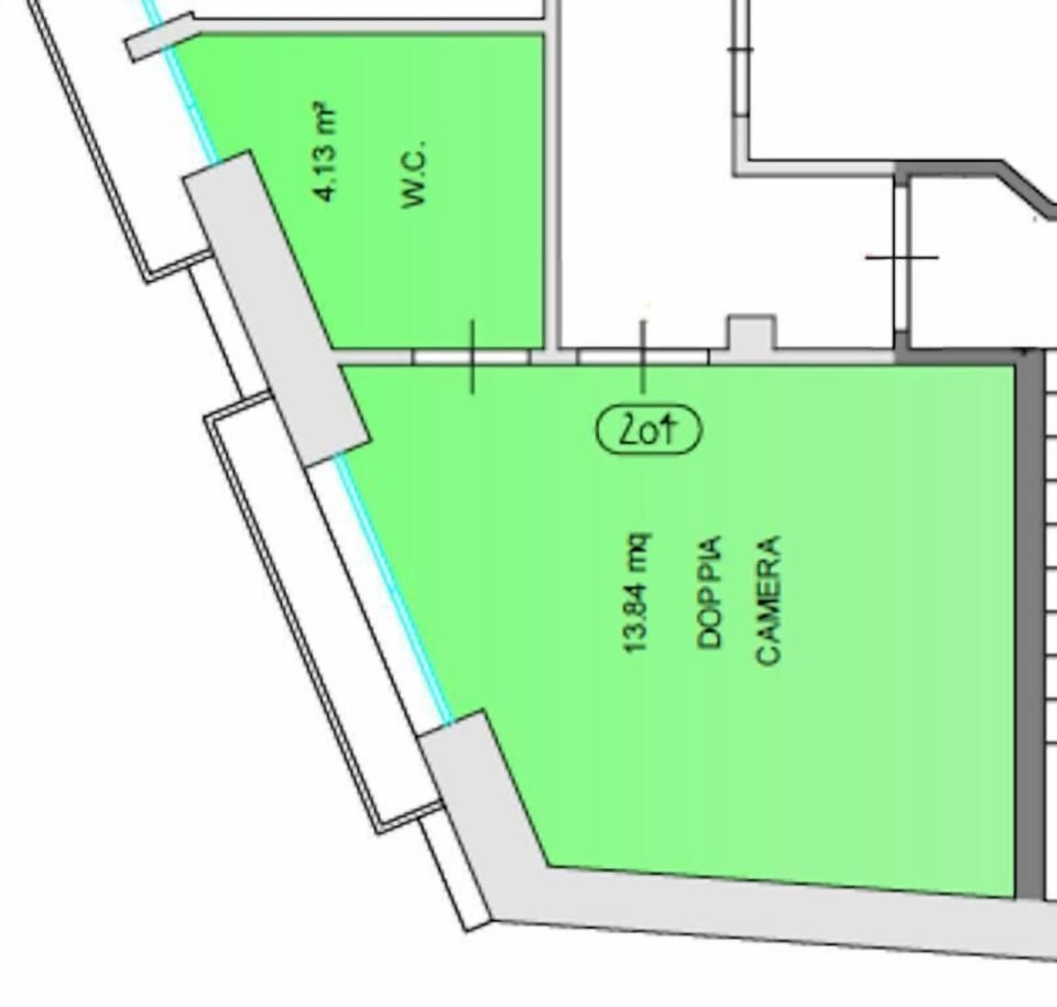 Standard Double Room | Floor plan