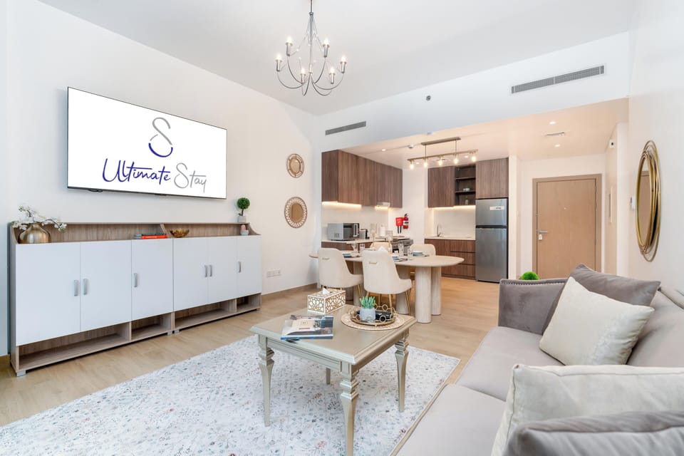 Superior Apartment, Balcony, Partial Sea View | Living area | 55-inch flat-screen TV with digital channels