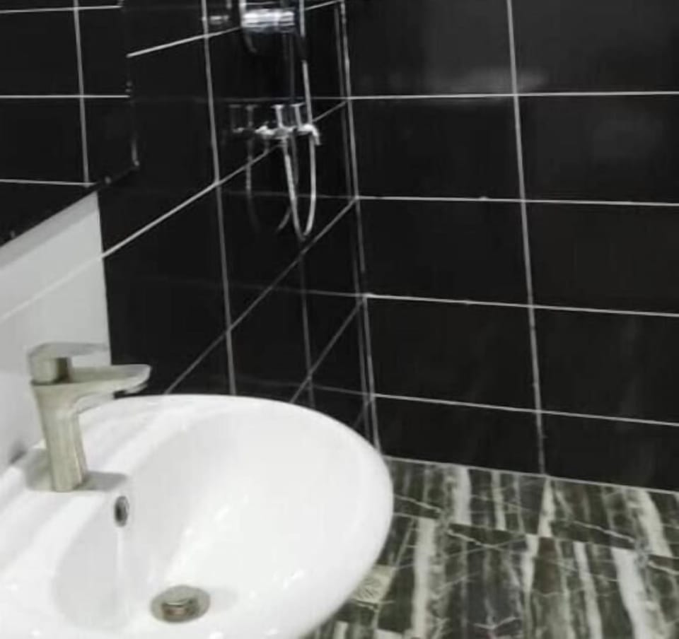 Shower, slippers